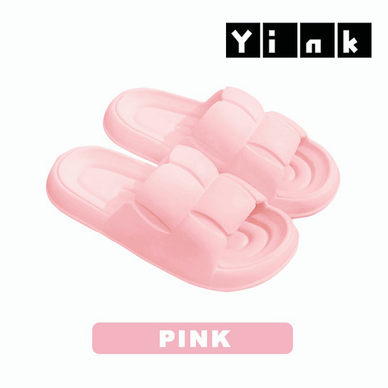 Yink Sandal Bear Jelly Wanita Import Sendal Wanita Terbaru 2022 Sepatu Sandal Wanita Korean Style Sandal Rumah Murah Elastic Empuk EVA-Pink-PURE