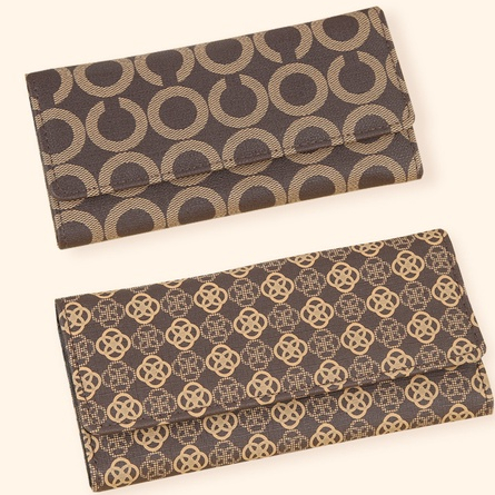 AND / COD / Dompet Panjang Wanita Import Dompet Lipat Panjang Perempuan Murah Dompet Casual Fashion Cewek Kekinian Motif Cantik D100