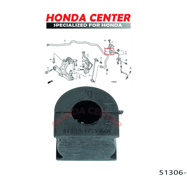 Karet bush bushing stabil stabilizer belah karet roti depan honda jazz s rs ge8 2008 2009 2010 2011 2012 2013 2014