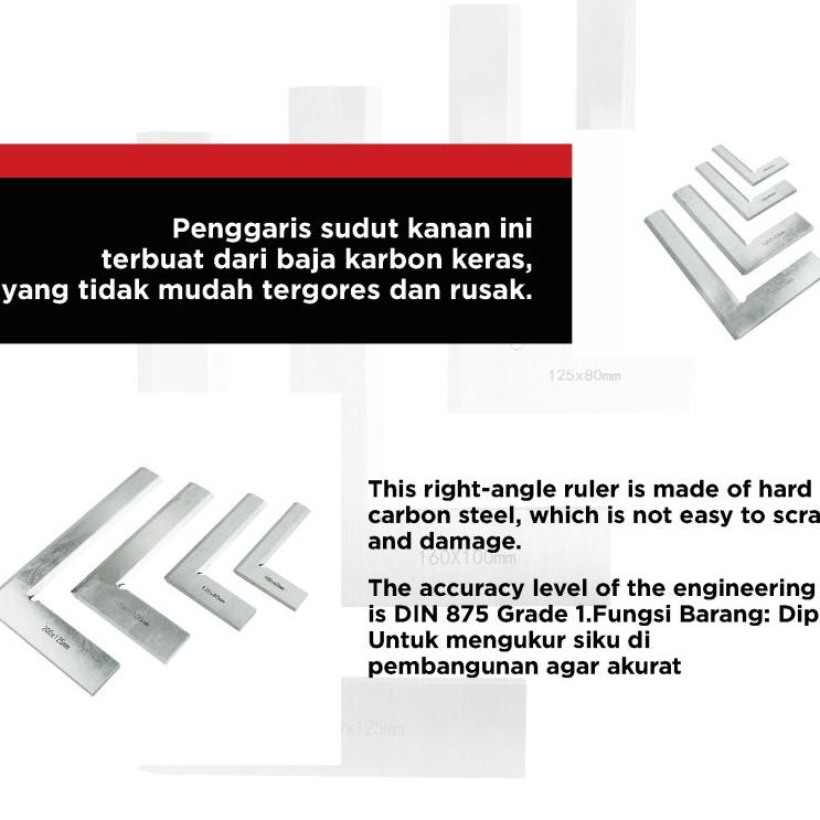 SIKU PADAT MODEL PISAU 100 mm x 63 MM