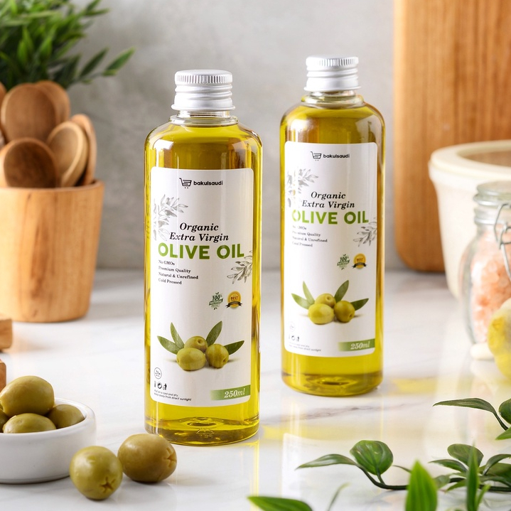 Minyak Zaitun Extra Virgin Olive Oil Organic Premium Murni Asli 100% EVOO Serbaguna Dapat Diminum Dikonsumi Untuk Kesehatan dan Perawatan Kecantikan