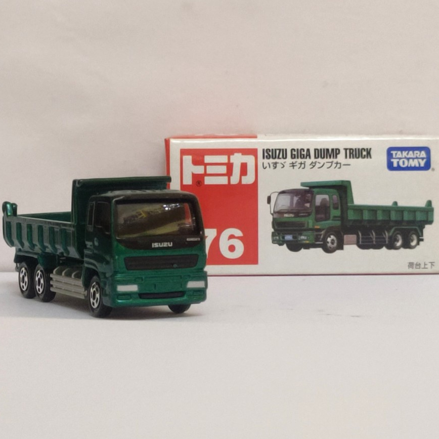 Tomica No 76 Isuzu Giga Dump Truk Diecast Mobil Truk Origigal Takara Tomy