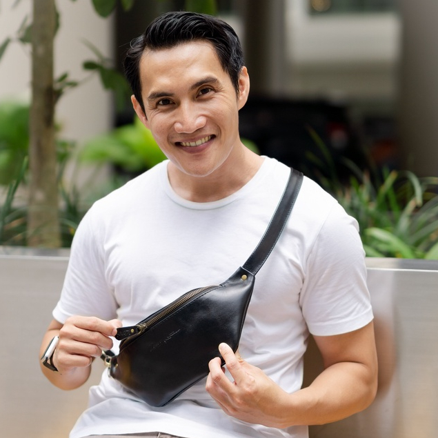 Kenes Leather Tas Pinggang Waist Bag Kulit Asli Premium KENAN SMALL Pullup