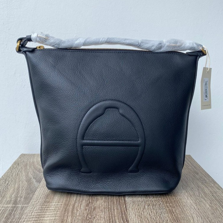 Tas New Original 100% Etienne Aigner Adeline Bucket - Black