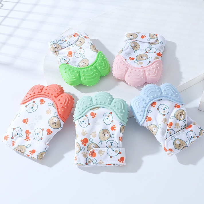 Sarung Tangan Gigitan Bayi Baby Mitten Glove Teether