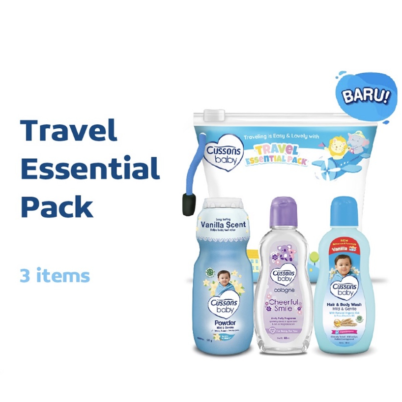 [Promo] Cussons Baby Mini Bag | Cussons Baby Travel Essential Pack - Gift Set - Paket Hadiah Bayi