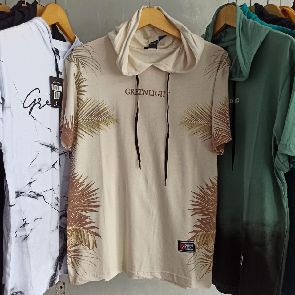 Kaos Pria Hoodie Tees Distro Greenlight Cowok Grenlight Green Light GRLT Fullprint Lengan Pendek