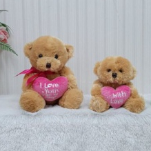 Boneka Teddy Bear Hati Size 7&quot;/15cm/boneka valentine/boneka beruang/boneka anak lucu/souvenir/