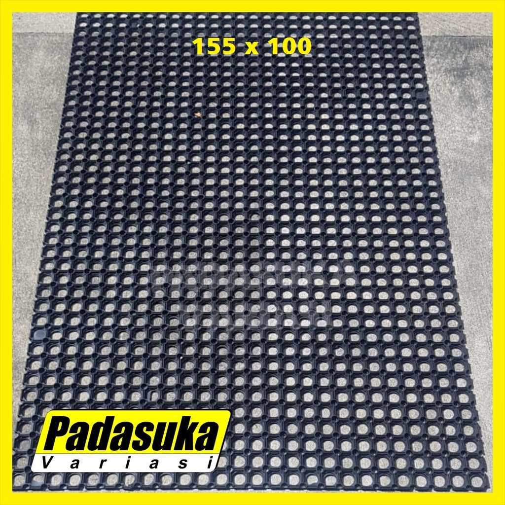 Keset Kaki Kamar Mandi Anti Slip Keset Wudhu Karet Lubang 100x155