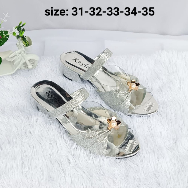 Sandal Anak Perempuan Sandal Heels Sandal Pesta Premium Kekinian Adella 01