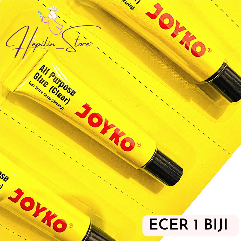 

All Purpose Glue Joyko GL-506 ( 7 ml ) Ecer 1 Biji / Lem Serbaguna Joyko / Clear Glue