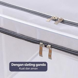 Sgmshop Transparant Storage Box 66 Liter Tempat Selimut Organizer Baju Pakaian