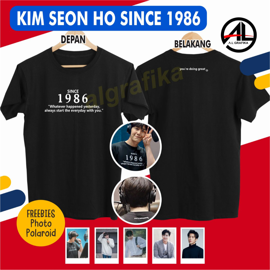 kim seon ho kaos since 1986 t-shirt