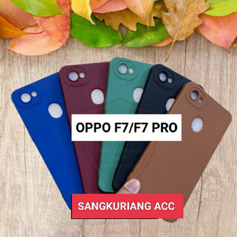 Softcase/Slicon pro Camera OPPO F5/F7 F7 Pro/ SLICON MACARON OPPO