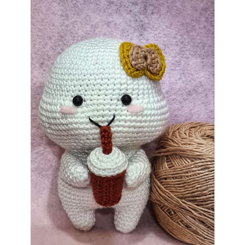 Boneka Rajut/Crochet /Amigurumi (Quby Pentol Drink)