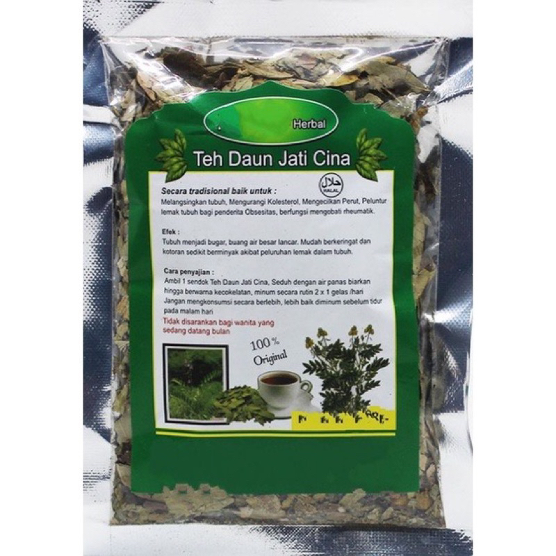 bgskinbukittinggi- teh jati cina herbal alami 40g