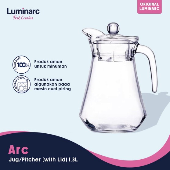 Luminarc Pitcher kaca 1.3 liter G2662 Import produk