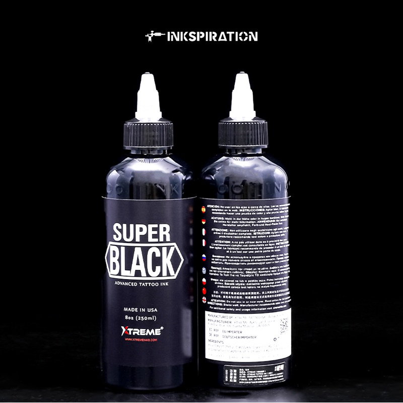 TINTA TATTOO SUPER BLACK PERMANENT 250ML