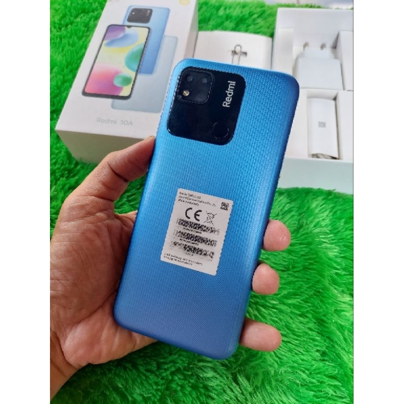 HANDPHONE HP SECOND BEKAS. REDMI 10A 3/32 fullori mulus 98%