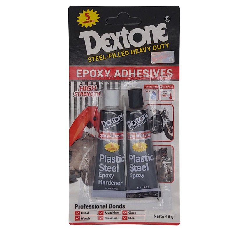 

Lem Epoxy Dextone 48Gr Lem DEXTONE 5 Menit 48 Gram Lem Besi Epoxy