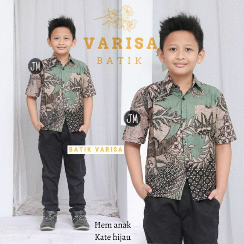 Batik anak cowok M L XL XXL Remaja  // Kemeja batik anak cowok Remaja // Baju batik anak dan Remaja Bahan Katun