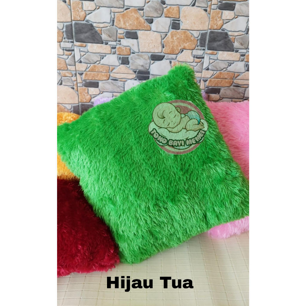 Bantal sofa ukuran 40x40 cm BISA DICUCI ULANG bulu rasfur PREMIUM halus lembut