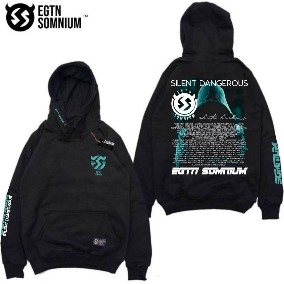 JAKET SWEATER HOODIE EIGHTYNINE BLACK SOMNIUM / JAKET HOODIE PRIA WANITA / HOODIE SIZE JUMBO / HOODIE MOTIF FULLTAG PREMIUM
