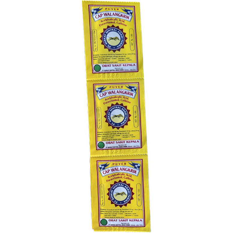 PUYER CAP WALANGKRIK 1 lembar isi 12 pcs HARGA GROSIR