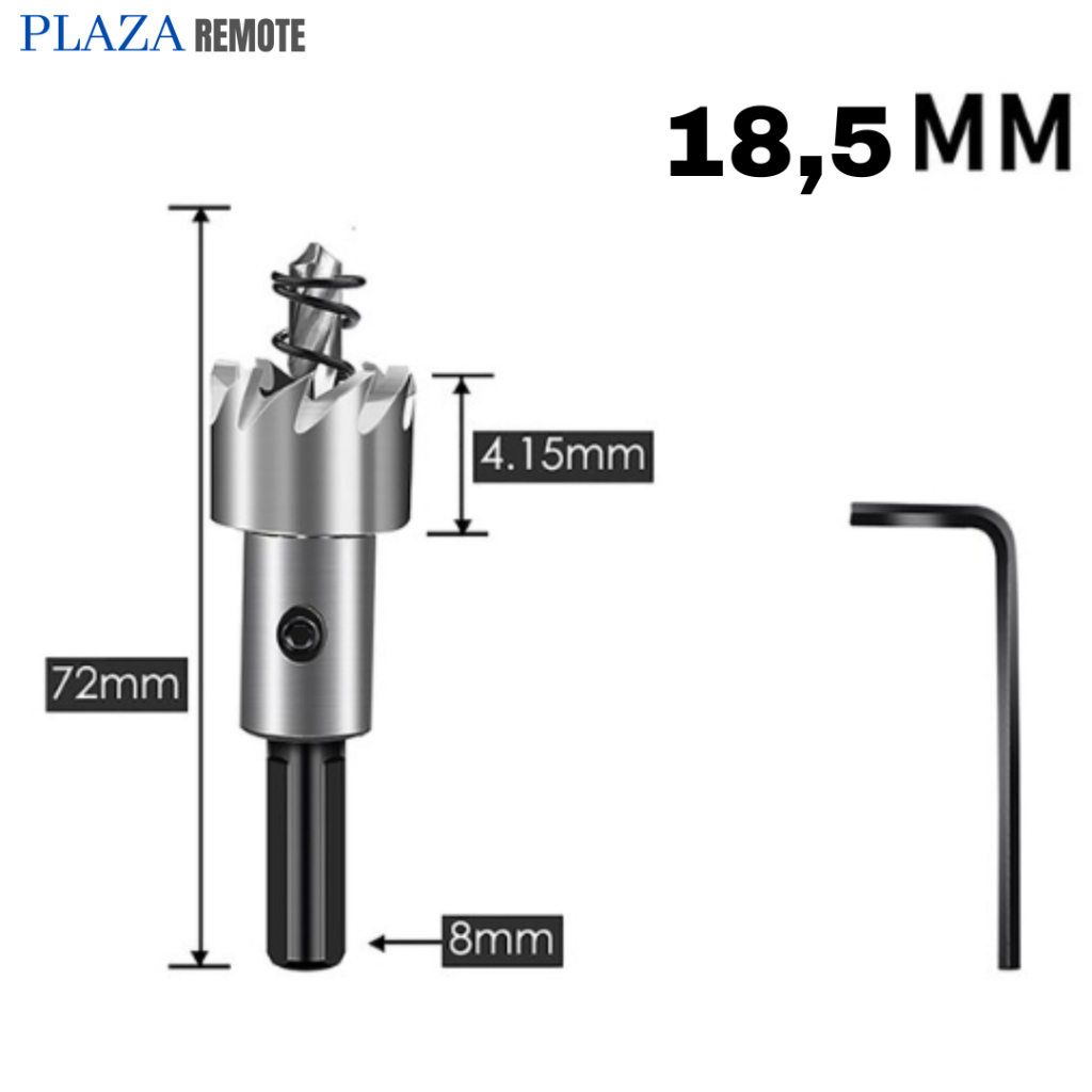 MATA BOR HOLESAW PEMBOLONG BESI BAJA STAINLESS STEEL 18.5 MM