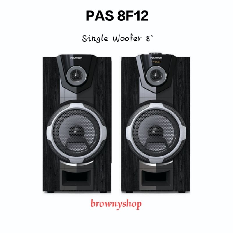 Speaker Active Polytron 8inch PAS-8F12 Bluetooth, karaoke