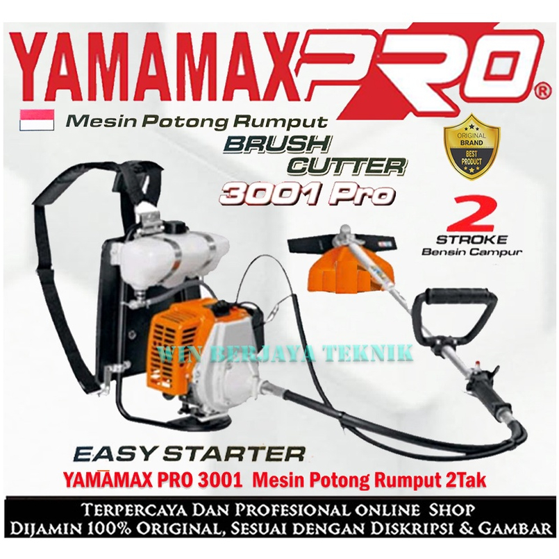 YAMAMAX PRO 3001 Mesin Potong Rumput Gendong 2 Tak Brush Cutter 2Tak 3001Pro 3001 Pro