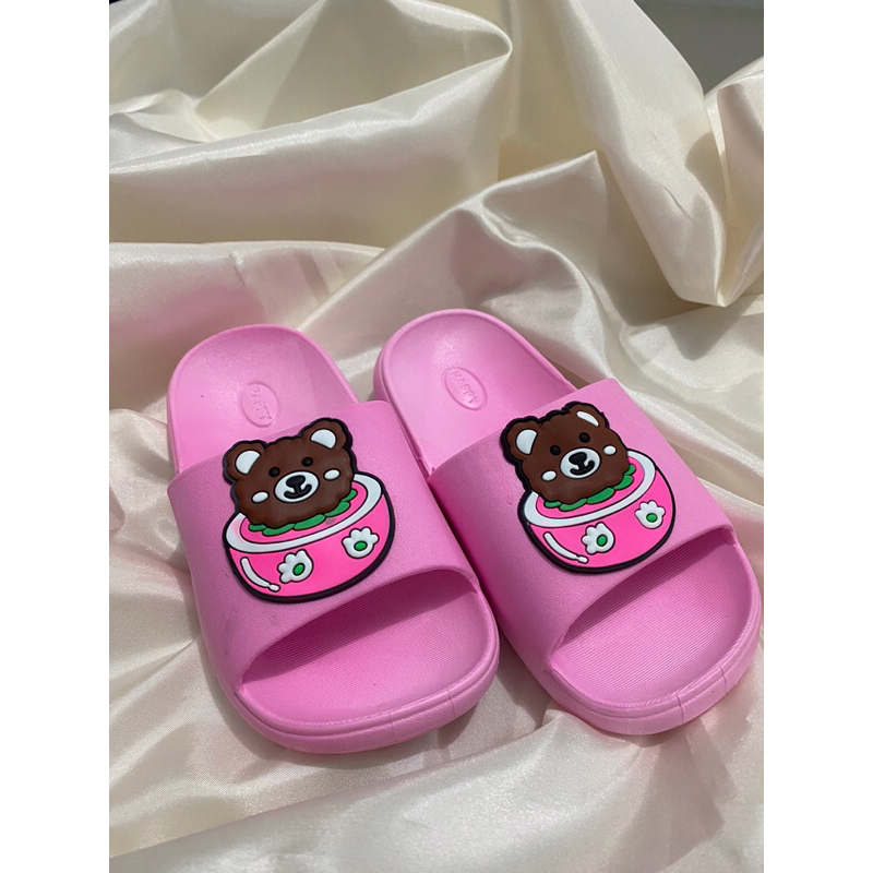 Sandal anak laki-laki kepala bear, Sandal Anak Slop Premium, Sandal Slide kids Sandal Kids Flip-Flop sendal anak