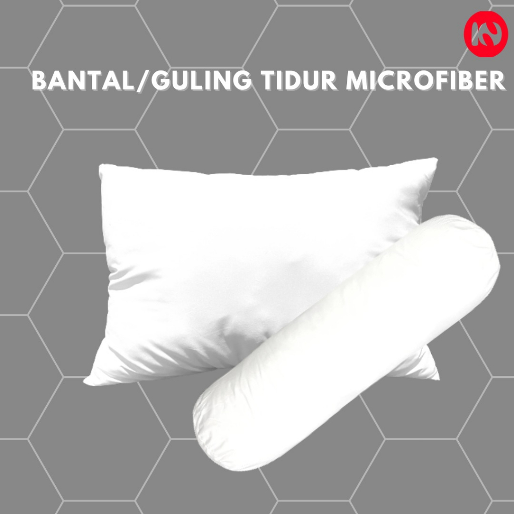 Bantal / Guling Tidur Microfiber Murah - Empuk - Tebal
