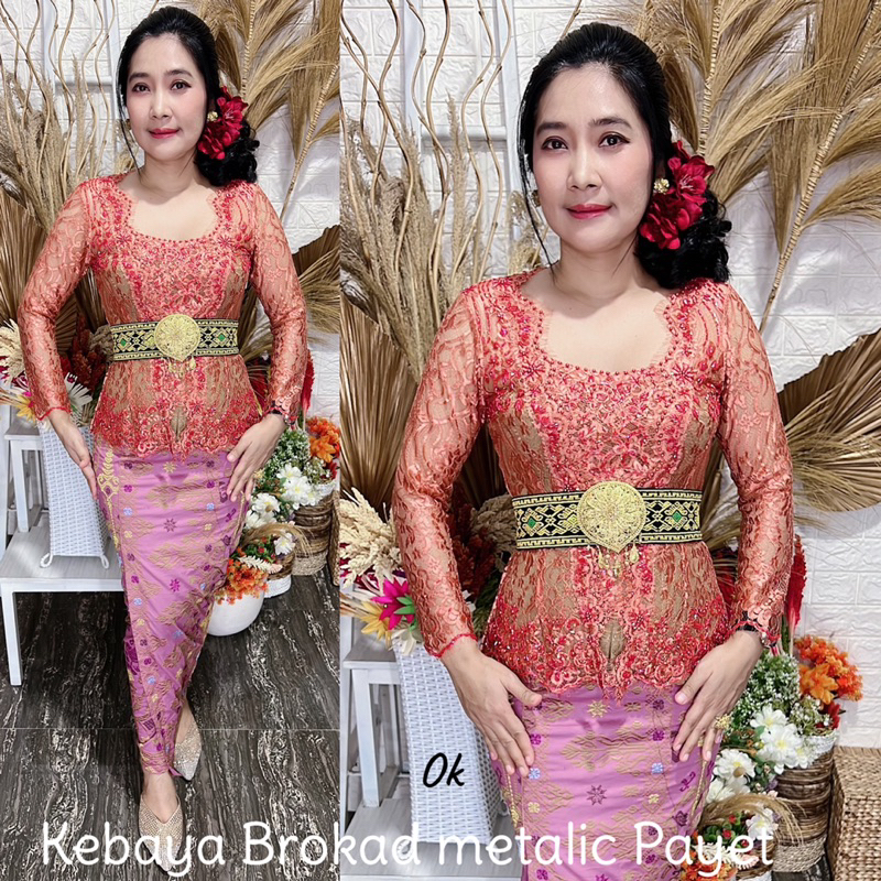 kebaya jadi brokad metalic