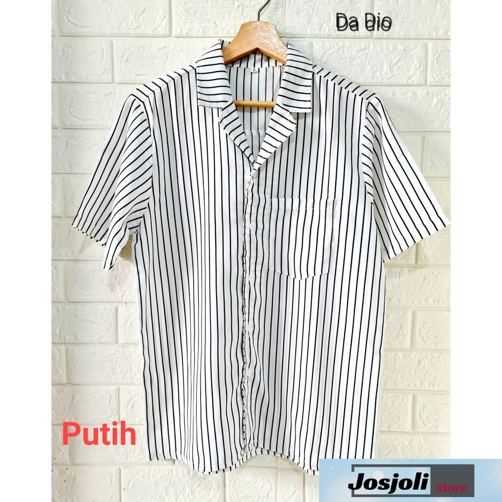 JOSJOLI_STORE/Kemeja Salur PJ066,PD03 &amp; Kemeja so hoo/Kemeja Pria Dewasa Kekinian/Fit M L XL/Realpict