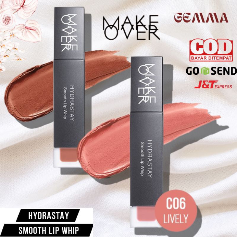 (GOSEND/COD) MAKE OVER HYDRASTAY SMOOTH LIP WHIP - LIP CREAM MATTE TINT