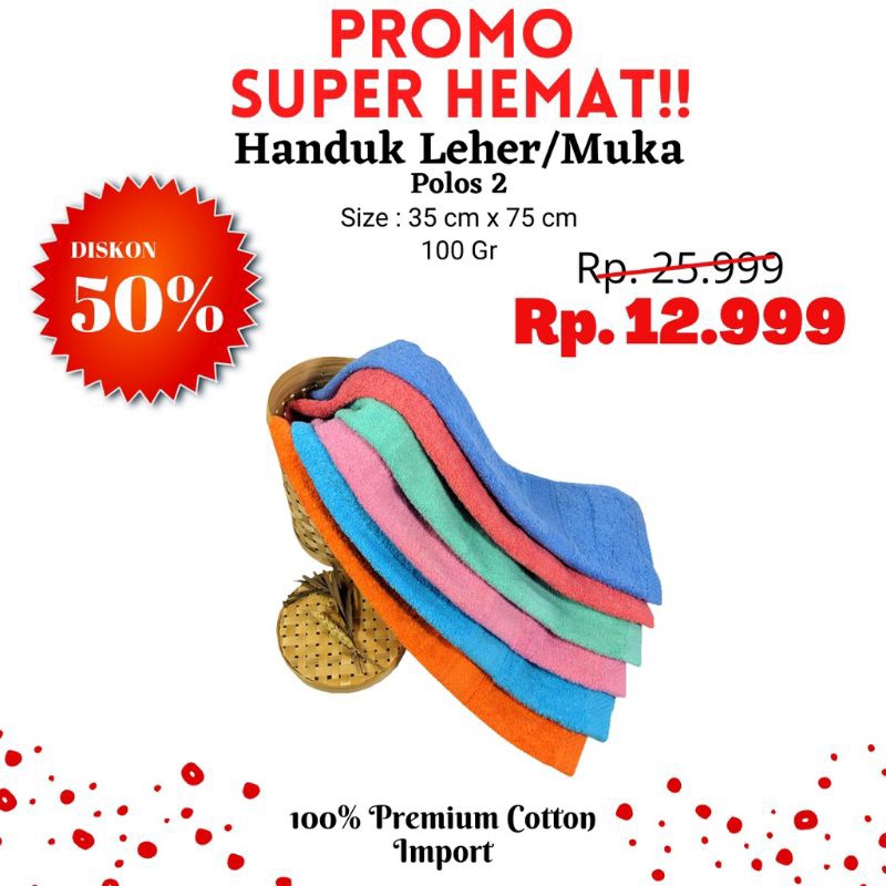 Handuk leher | handuk muka | handuk olahraga | handuk sport premium