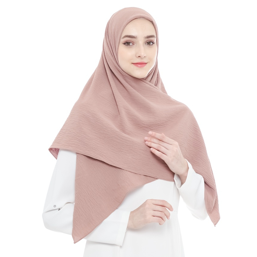 ZORA - Hanna Segiempat 120x120  Crinkle Airflow  - Hijab Wanita