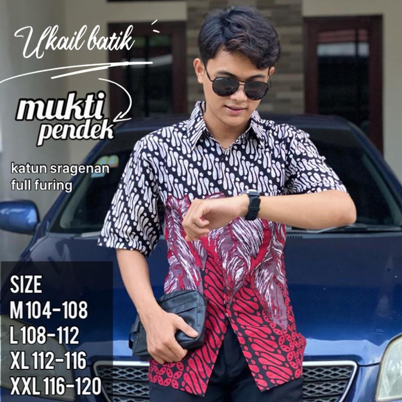 Kemeja Batik Pria Lengan Pendek Panjang Lapis Furing Bahan Katun Premium