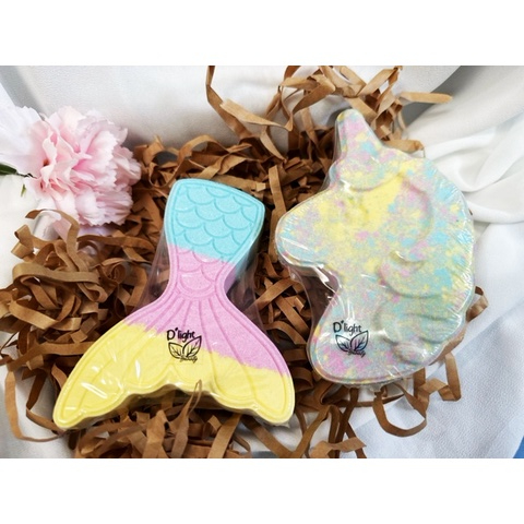 Bath Bomb / bath bom unicorn  Busa Wangi jumbo rainbow dlight beauty