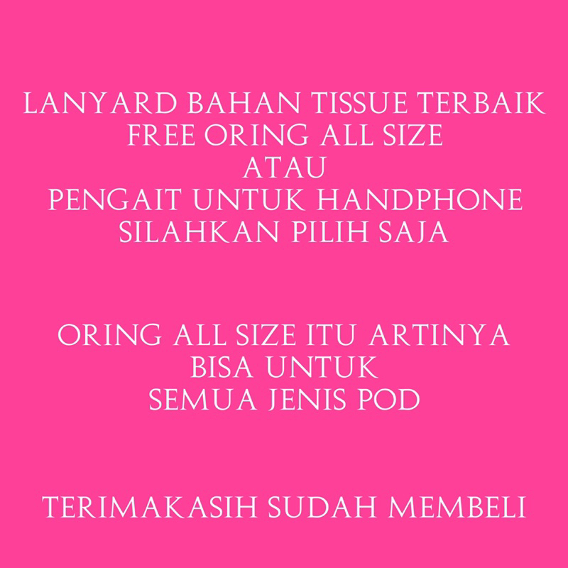 LANYARD ORANG TUA SPECIAL ART / GANTUNGAN HANDPHONE