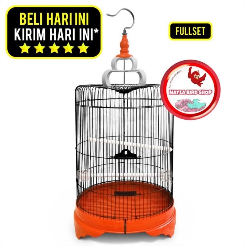 SANGKAR MURAI BESI DIAMETER 46cm SANGKAR BESI JUMBO TEBAL (IMPORT)