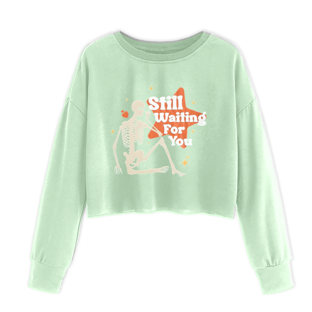 SWEATER CROP STILL WAITING FOR YOU ANAIRA