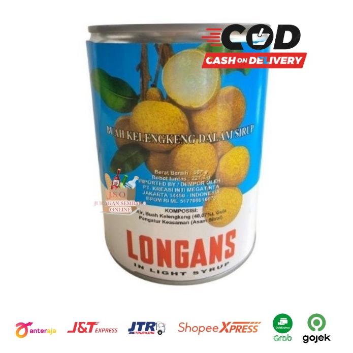 (JSO) REDBOAT Kaleng 567 gr / Longan Buah Kaleng / Klengkeng Kaleng