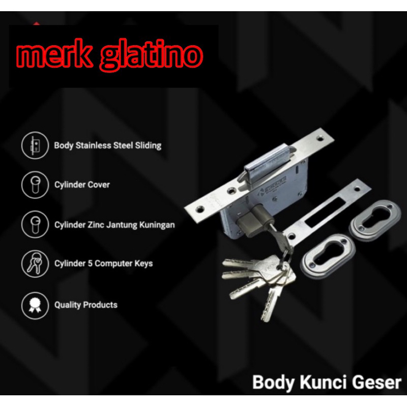 Promo body mekar body kunci pintu geser sleding door stainless steel pintu sliding sleding kunci mekar body kunci pintu dorong gantung kunci pintu komplit sleding KUNCI PINTU MEKAR KUNCI PINTU SLEDING KUNCI PINTU GESER