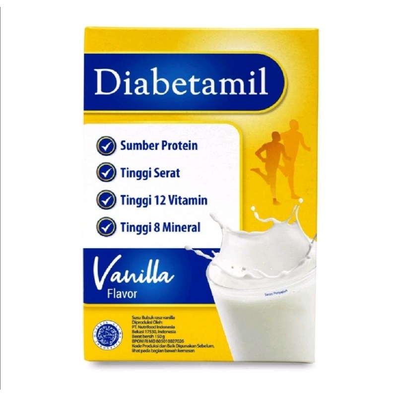 Susu Diabetamil Vanilla 150 gr Khusus Diabetes