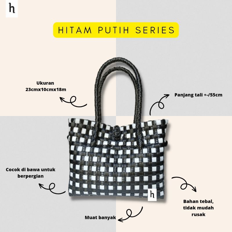 TAS ANYAMAN JALI size m