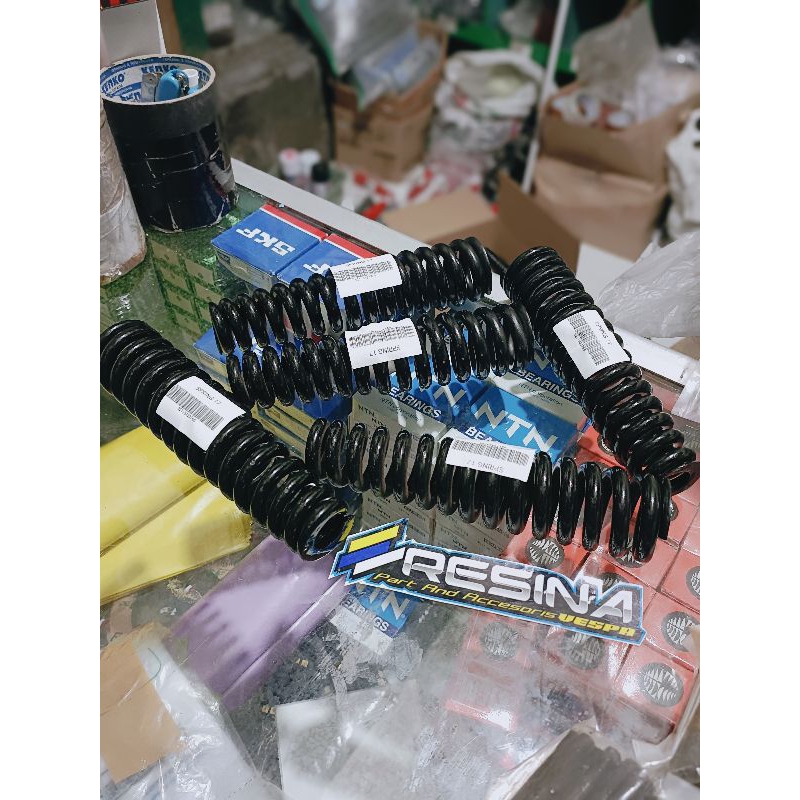 Per pir Shock Depan Sport Black Hitam 17 ulir Vespa Super Sprint VBB PS Fork Kaki 3