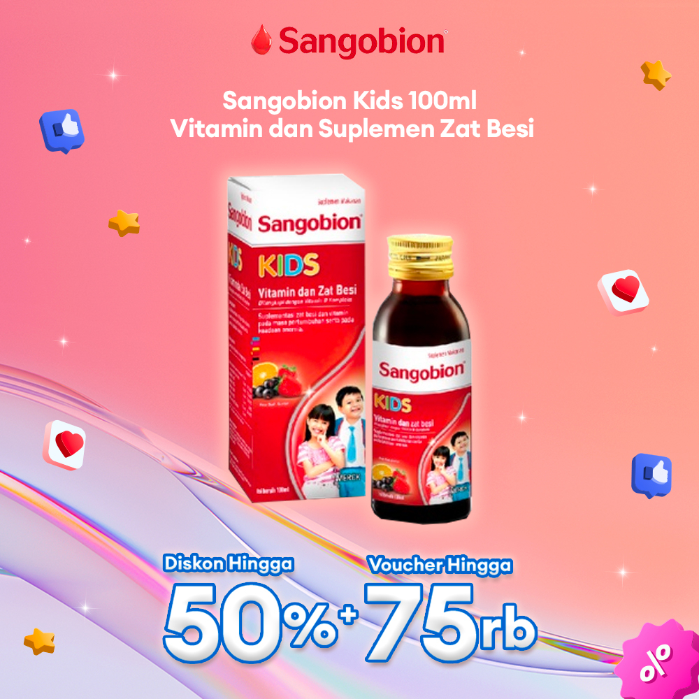 Sangobion Kids Sirup Vitamin dan Suplemen Zat Besi 100ml