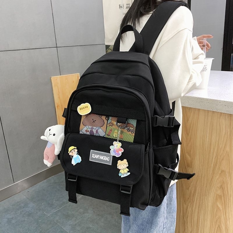 tas ransel perempuan model korea SD SMP/tas anak cewek sd smp/ransel anak perempuan tas gendong backpack